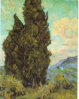 Cypresses by Vincent van Gogh